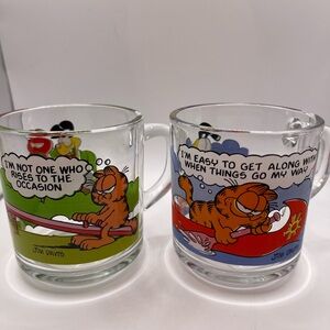 Garfield Odie McDonalds vintage coffee cup lot bundle 70’s 80’s Jim Davis Cups